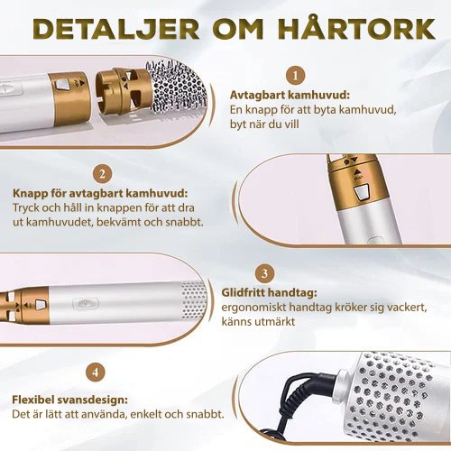 GLAMHAIR - Ultimativ 5-i-1-hårstyler