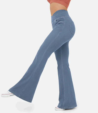 Clara - Elastiska jeans med hög midja - Venneris